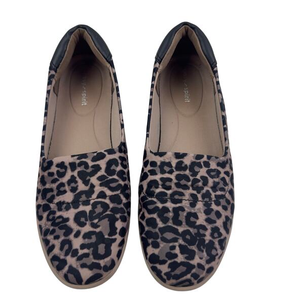 Easy Spirit Gift 2 Comfortable Animal Leopard Print Ballet Flats Women's 8 - Picture 2 of 9